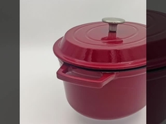 エナメルは鋳鉄の楕円形のカセロールを