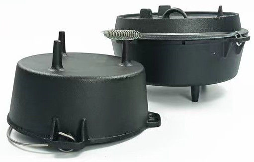 家庭料理およびキャンプのためのOEMのエナメルの鋳鉄の鍋24.5X13.5」