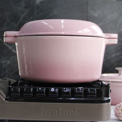 油漆された鋳鉄のスキーレット 2 in 1 ダブル オランダオーブンの炊飯器セット