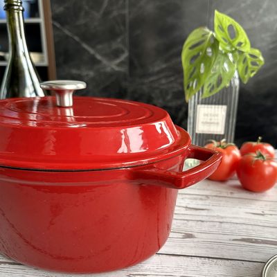 楕円形の鋳鉄のカセロールに機能性および様式の4.5クォート エナメルを塗りなさい