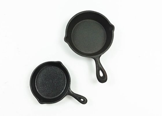円形の鋳鉄は非8-10インチ フライ パンを高熱の調理のための付ける