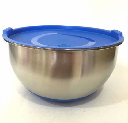磨かれたステンレス鋼の調理器具は錆の抵抗力があるサラダ ボールのステンレス鋼を置く