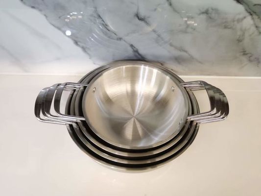 スライバ ステンレス鋼の調理器具は食品等級304のステンレス鋼の鍋を置く