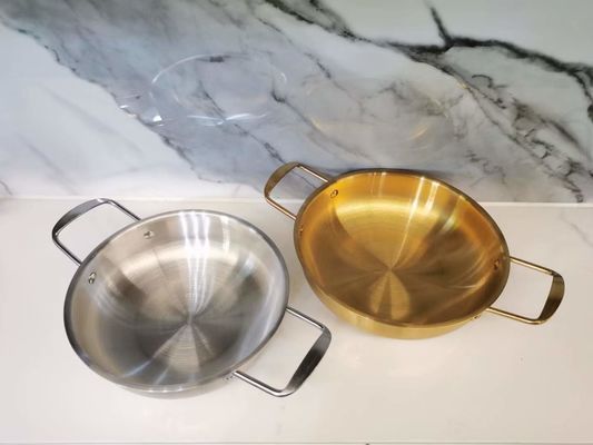 錆の証拠のステンレス鋼の調理器具はステンレス鋼の304の鍋の食品等級を置く