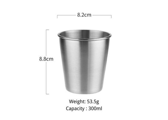 クアトムシルバー 304ステンレスステールカップセット 食器洗浄機 安全 傷付かない