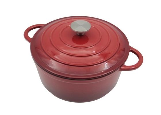 7部分は屋内および屋外のために鋳鉄の調理器具セットをエナメルを塗った