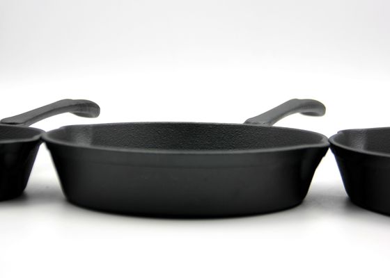 6.3インチは前に屋外の調理のための鋳鉄の小鍋に味をつけた