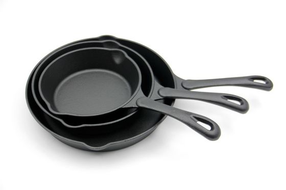 6.3インチは前に屋外の調理のための鋳鉄の小鍋に味をつけた