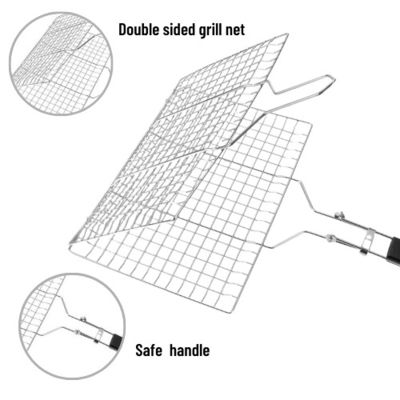多目的のステンレス鋼Bbqのグリル純長方形の30cm
