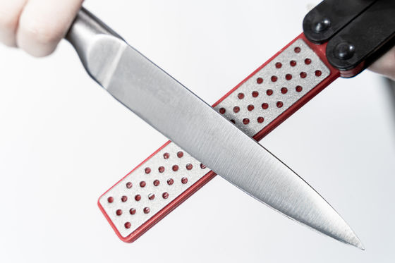 二重味方されたナイフのWhetstoneの折りたたみのダイヤモンドのとぎ器のポーランドのキャンプ