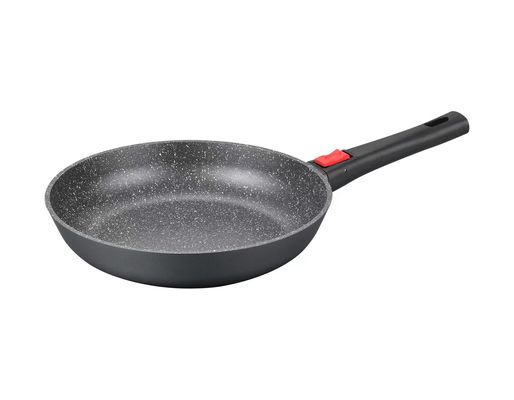 ガラスふたの黒の大きく深い皿Aluminumpot 28cm