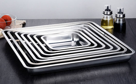 安全 ステンレス 食品 トレイ オーブン 滑らかな ポーリング 60*60*2cm