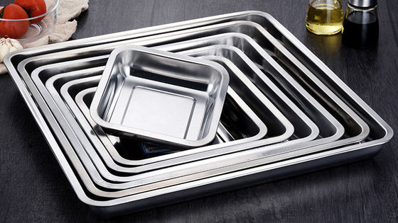 安全 ステンレス 食品 トレイ オーブン 滑らかな ポーリング 60*60*2cm