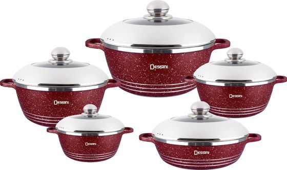 10pcs 新しいデザイン 鋳造型 粘りのない アルミ製 炊飯器セット スープポット