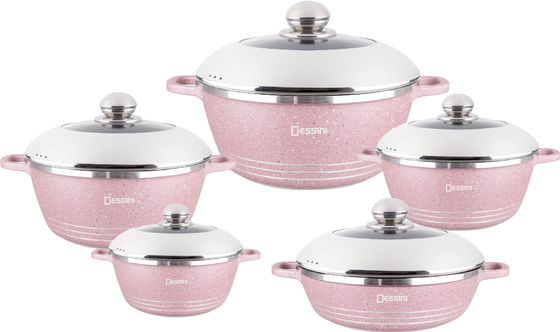 10pcs 新しいデザイン 鋳造型 粘りのない アルミ製 炊飯器セット スープポット