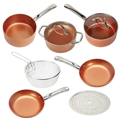 高品質の11点 鋳型アルミニウム 粘りしない キッチン用具セット