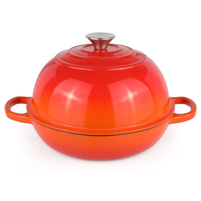 6 QT エナメレッド 鋳鉄 オランダ オーブン 酸っぱい 粉末 の 焼き,焼き,ゆっくり 調理 する の に ぴったり です