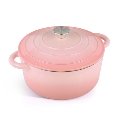 5.5Qt エナメリド 鋳鉄 オランダ オーブン - パン&amp;酸っぱい粉を焼くのに最適 オーブン安全