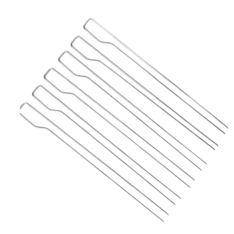 29.2 X 2.8CMのキャンプの調理器具セット6Pcs BBQの針のグリル肉Kebabのフォーク
