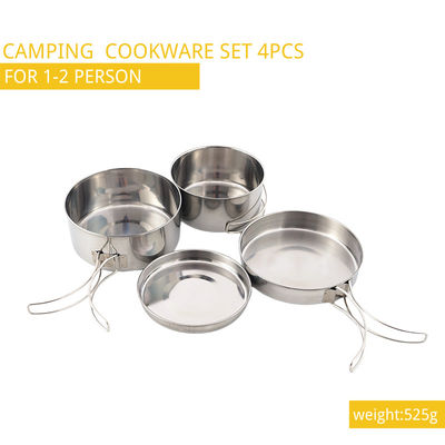 キャンプしているOEM及びODMスタンリー一定のステンレス鋼4pcs/Setを調理する
